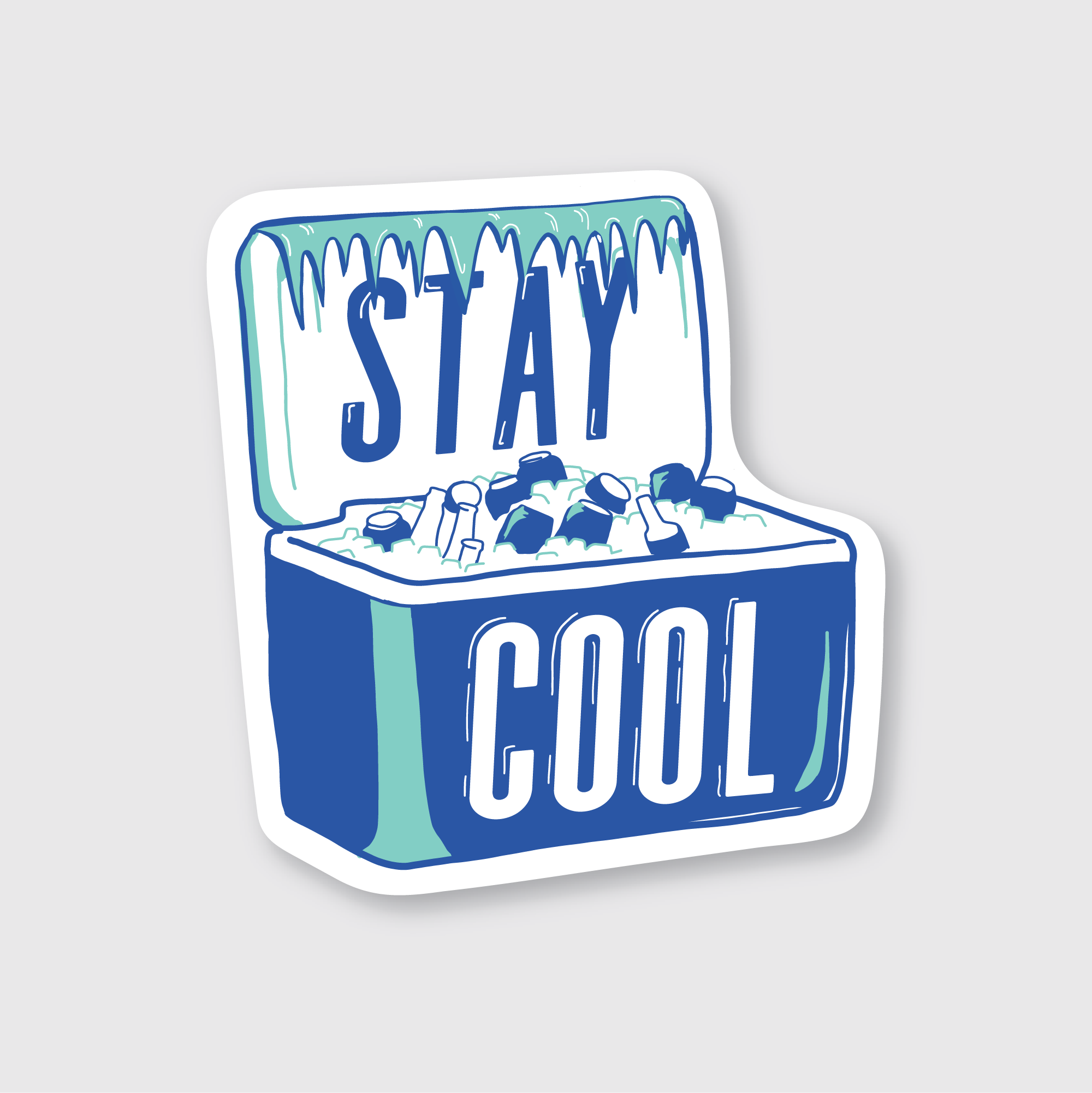 Stay Cool Cooler Sticker